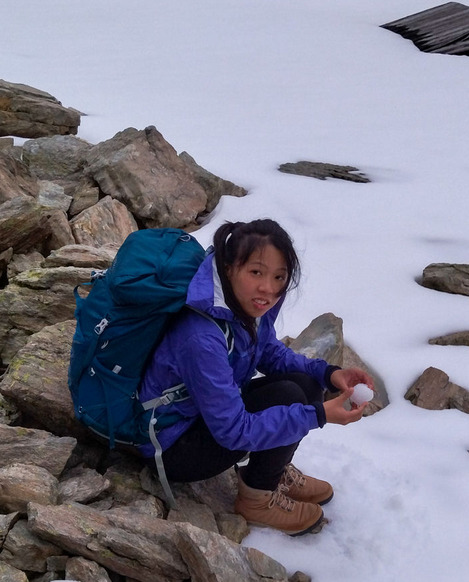 Chanel and Nicholas overlooking the city